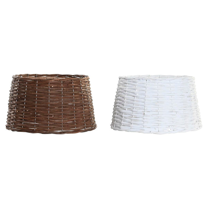 Christmas tree skirt DKD Home Decor wicker (39 x 39 x 22 cm) (2 Units)