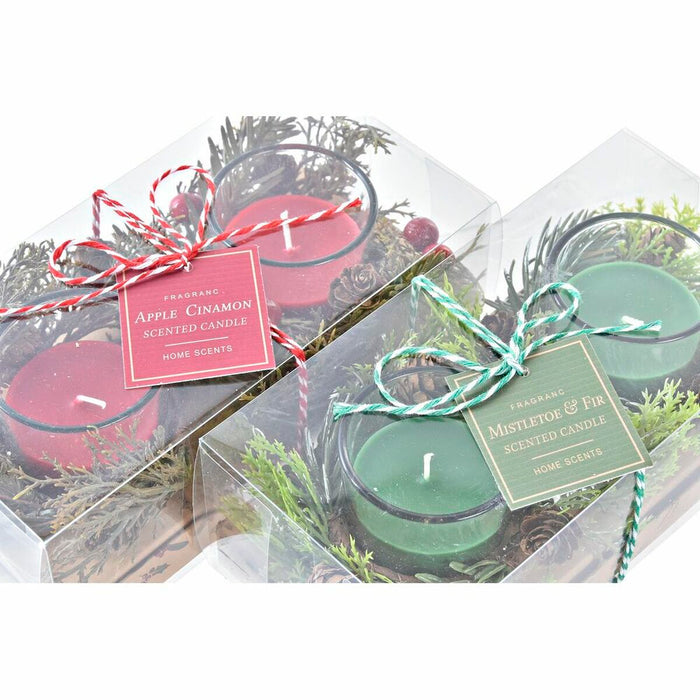 Candle Set DKD Home Decor Christmas (5,5 x 5,5 x 6 cm) (2 Units)