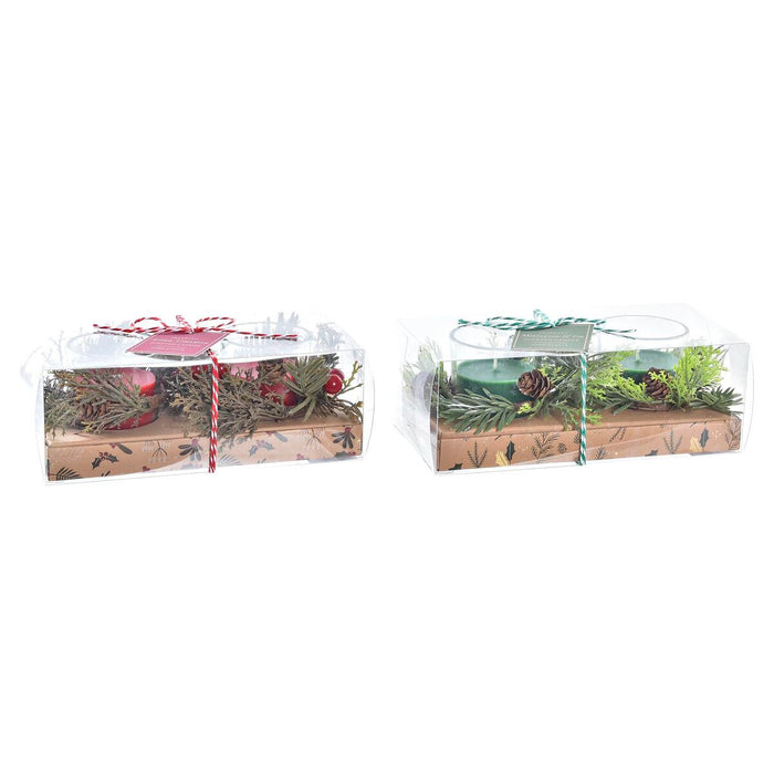 Candle Set DKD Home Decor Christmas (5,5 x 5,5 x 6 cm) (2 Units)