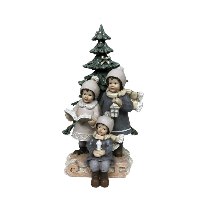Christmas bauble DKD Home Decor Resin Boys (11,5 x 11,5 x 21 cm) (2 Units)