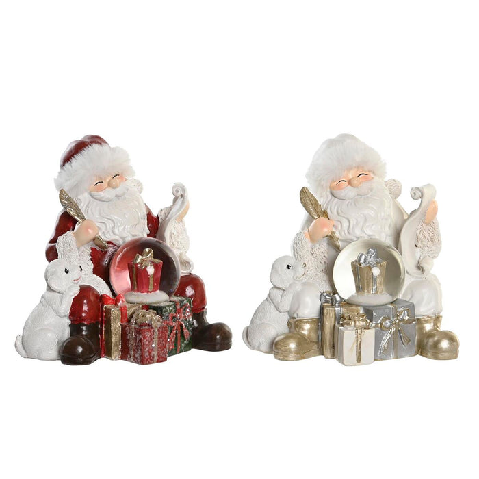 Christmas bauble DKD Home Decor Resin (2 Units) (14 x 12 x 14 cm)