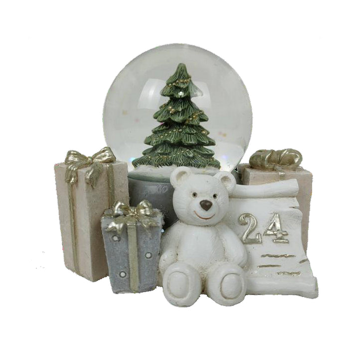 Christmas bauble DKD Home Decor Resin Bear (11 x 9 x 9 cm) (2 Units)