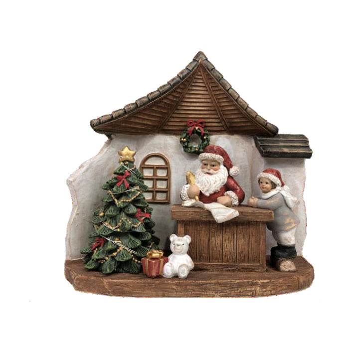 Christmas bauble DKD Home Decor Resin Father Christmas (19 x 9,5 x 18 cm) (2 Units)