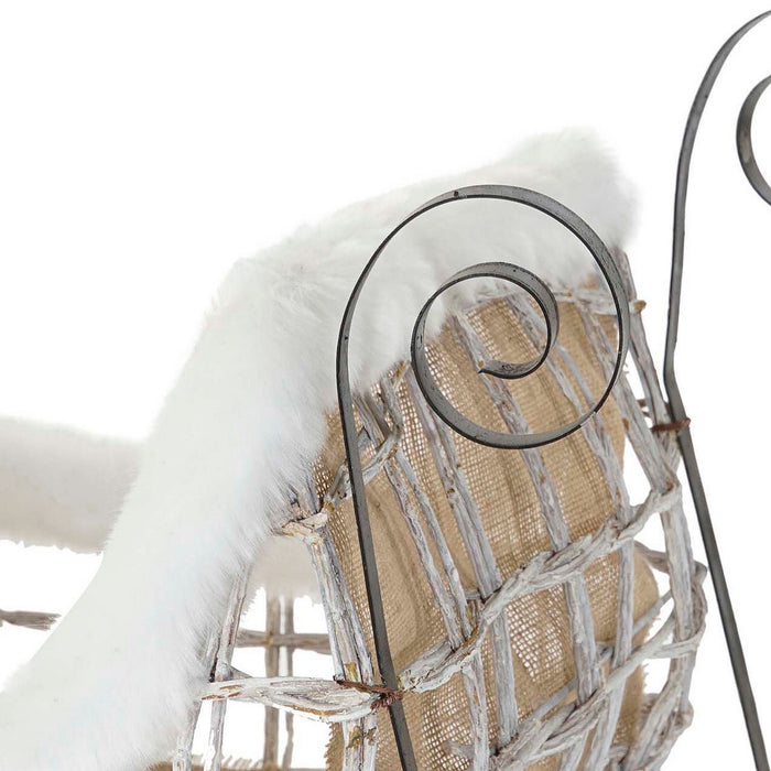 Christmas bauble DKD Home Decor LED Light Sledge White 90 x 46 x 62 cm