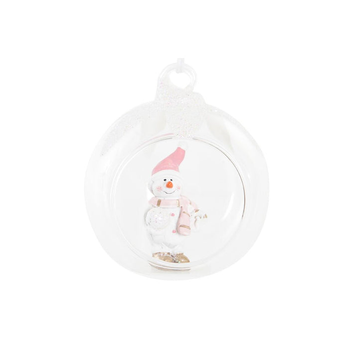 Christmas bauble DKD Home Decor Crystal Resin (7 x 6 x 8 cm) (4 Units)