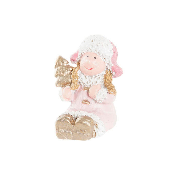 Christmas bauble DKD Home Decor Resin Angel (3,5 x 2,5 x 4 cm) (4 Units)