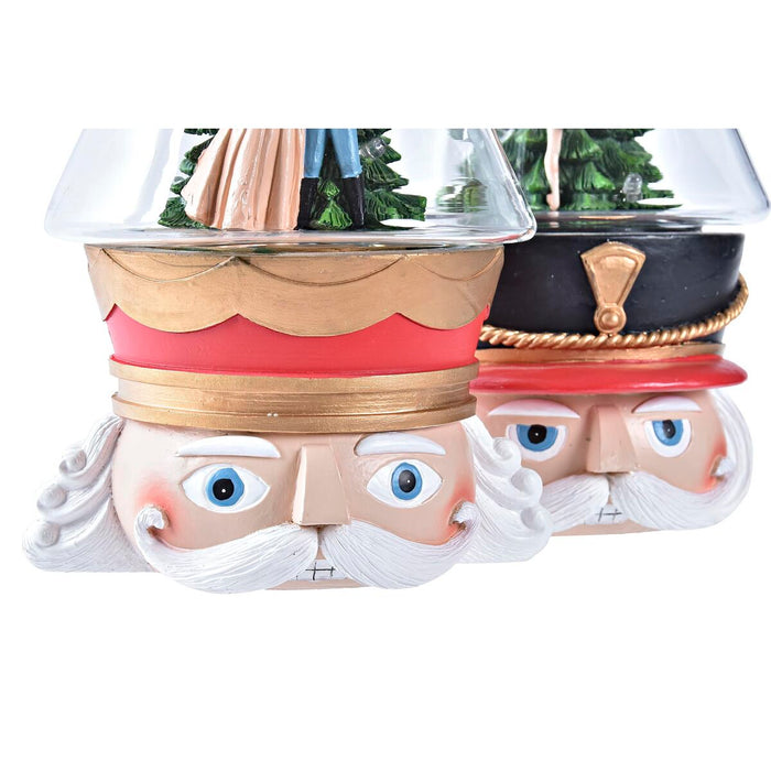 Lighting decoration DKD Home Decor Christmas Red White (15 x 13,5 x 24 cm) (2 Units)