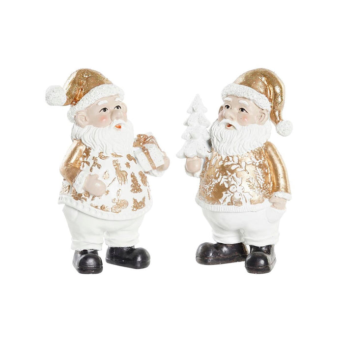 Christmas bauble DKD Home Decor Resin Father Christmas (8 x 6 x 13,5 cm) (2 Units)