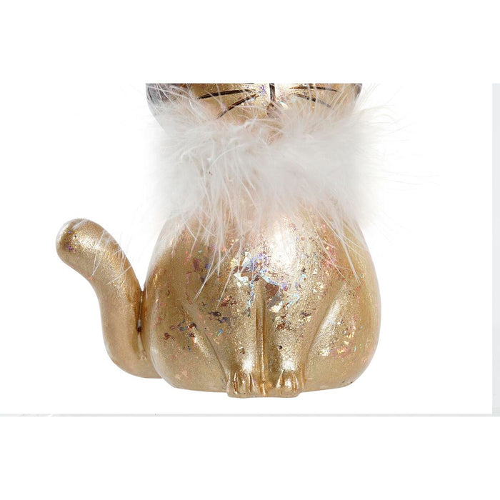 Christmas bauble DKD Home Decor Resin Cat (9 x 6 x 15 cm) (2 Units)