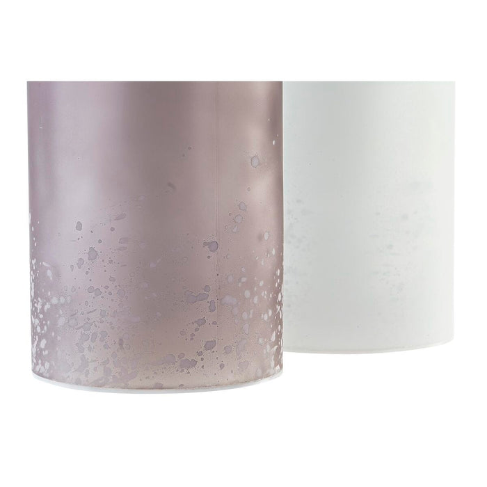 Lighting decoration DKD Home Decor Christmas Brown White (11 x 11 x 25 cm) (2 Units)