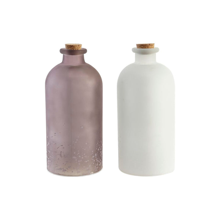 Lighting decoration DKD Home Decor Christmas Brown White (11 x 11 x 25 cm) (2 Units)