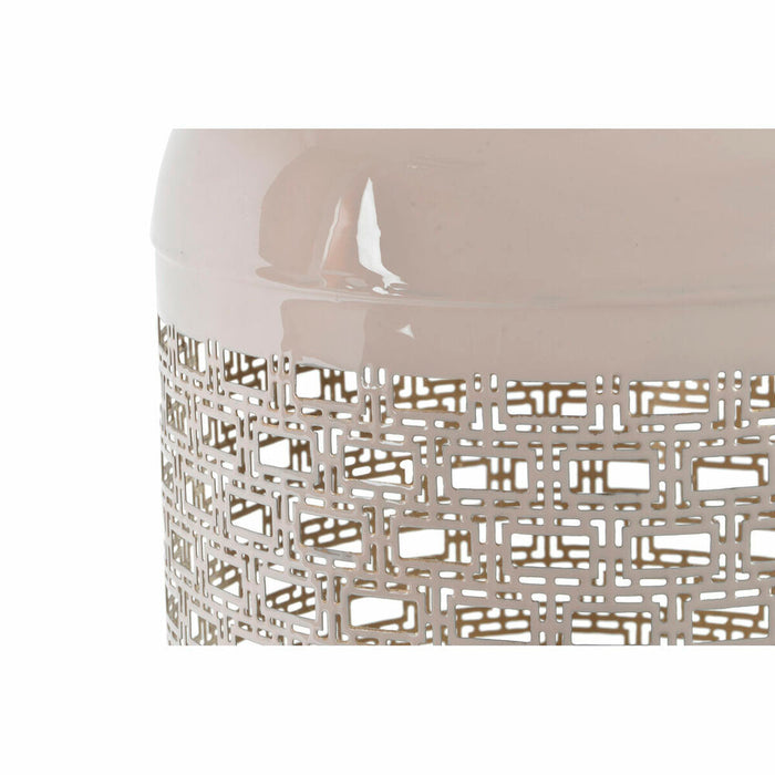 Candleholder DKD Home Decor 24 x 24 x 46 cm Blue Pink Aluminium 24 x 24 x 56 cm (2 Units)