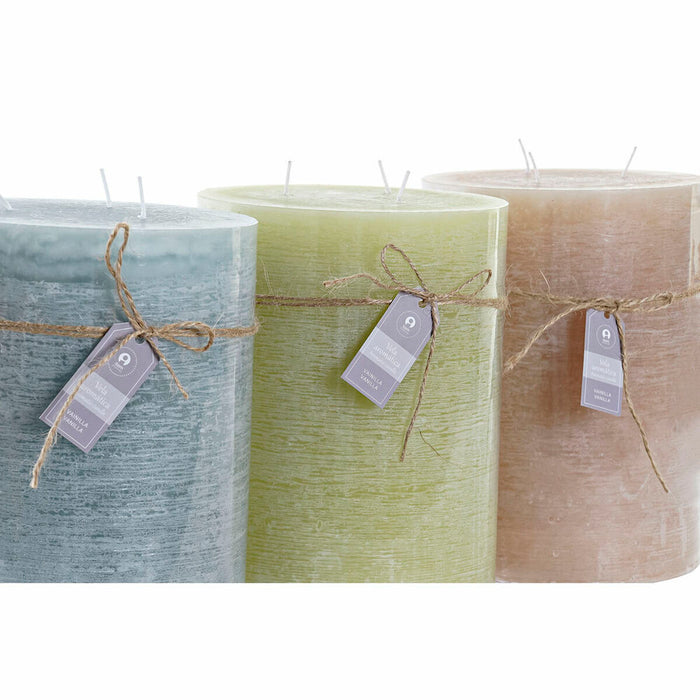 Candle DKD Home Decor Vanilla Wax (3) (3 Pieces)