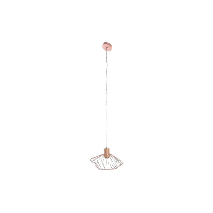 Ceiling Light DKD Home Decor 34 x 34 x 21 cm Silver Black Grey Pink Metal White 50 W 60 W Pinewood