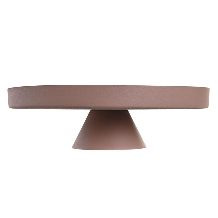 Centerpiece DKD Home Decor Beige Pink Iron 31 x 31 x 9 cm (2 Units)