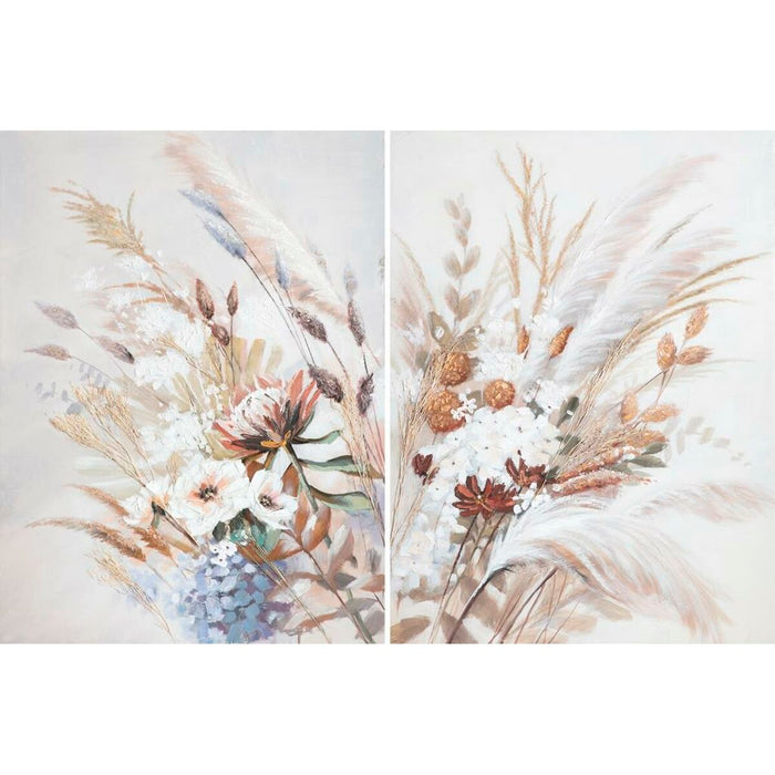 Canvas DKD Home Decor Pinewood Canvas 90 x 3,7 x 120 cm