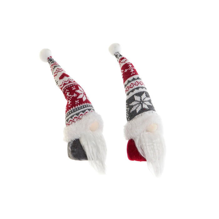 Christmas bauble DKD Home Decor Multicolour Gnome 7 x 7 x 25 cm (2 Units)
