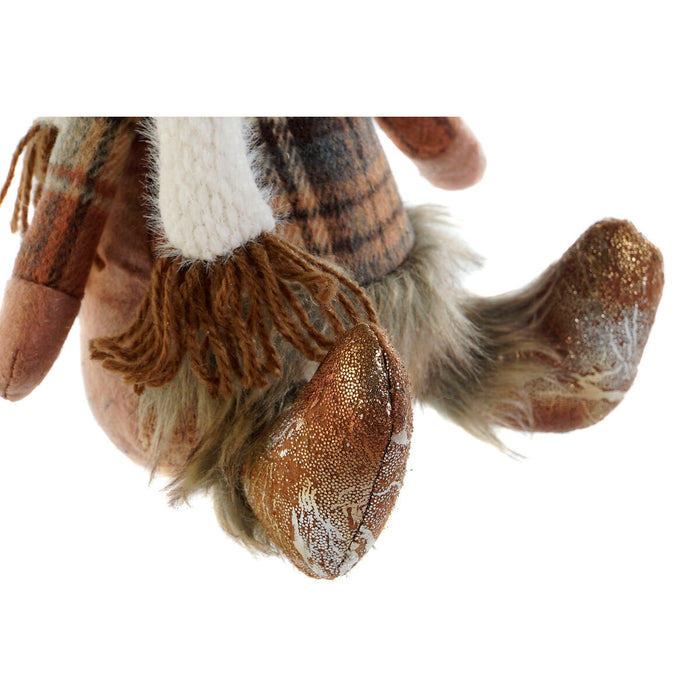 Christmas bauble DKD Home Decor Brown Reindeer 14 x 12 x 35 cm (2 Units)