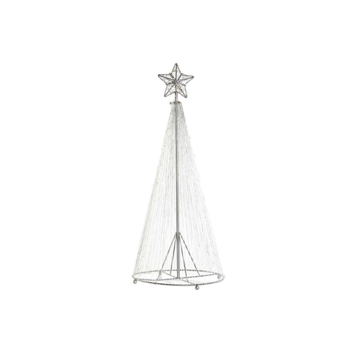 Christmas Tree DKD Home Decor Silver Metal 25 x 25 x 60 cm