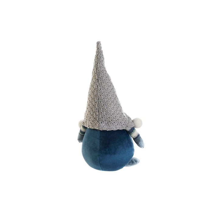 Christmas bauble DKD Home Decor Blue White Grey Gnome 13 x 12 x 35 cm (2 Units)