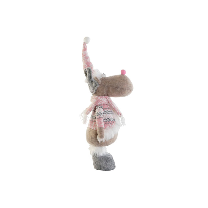 Christmas bauble DKD Home Decor Multicolour Reindeer 16,5 x 11,4 x 40,6 cm (2 Units)