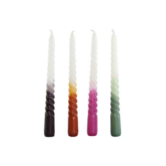 Candle Set DKD Home Decor Bicoloured 2 x 2 x 25 cm 2 x 2 x 20 cm 4 Pieces (4 Units)