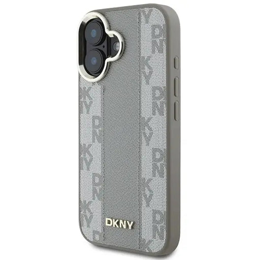 DKNY Checkered Pattern Magsafe iPhone 16 Case - Beige - Cell phone cases and covers<<<HurtelXML