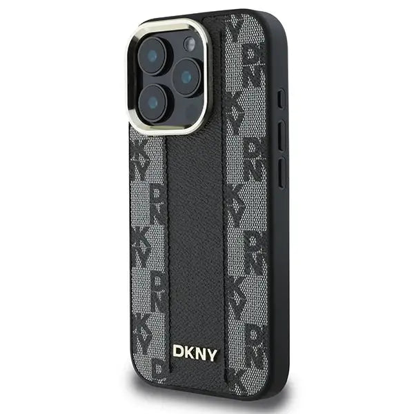 DKNY Checkered Pattern Magsafe iPhone 16 Pro Case - Black - Cell phone cases and covers<<<HurtelXML