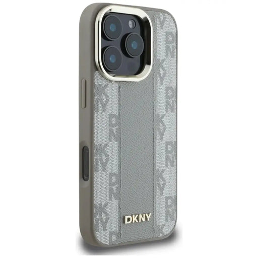 DKNY Checkered Pattern Magsafe iPhone 16 Pro Max Case - Beige - Cell phone cases and covers<<<HurtelXML