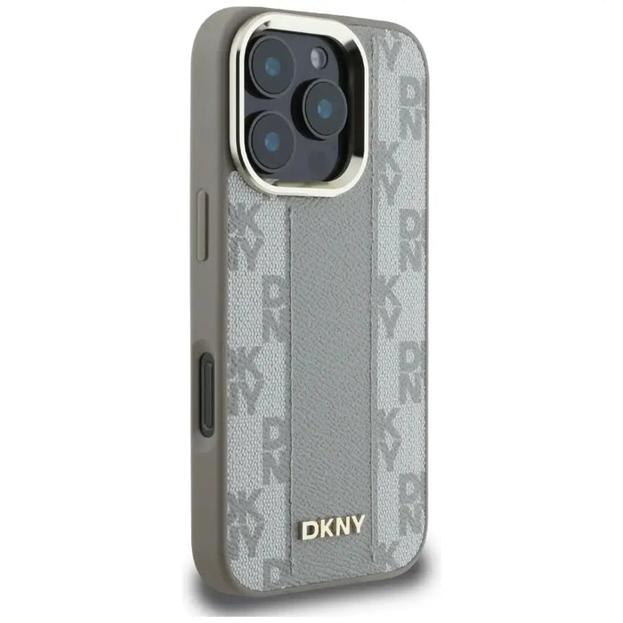 DKNY Checkered Pattern Magsafe iPhone 16 Pro Max Case - Beige - Cell phone cases and covers<<<HurtelXML