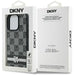 DKNY Checkered Pattern & Printed Stripes case for iPhone 16 Pro Max - black - Cell phone cases and covers<<<HurtelXML