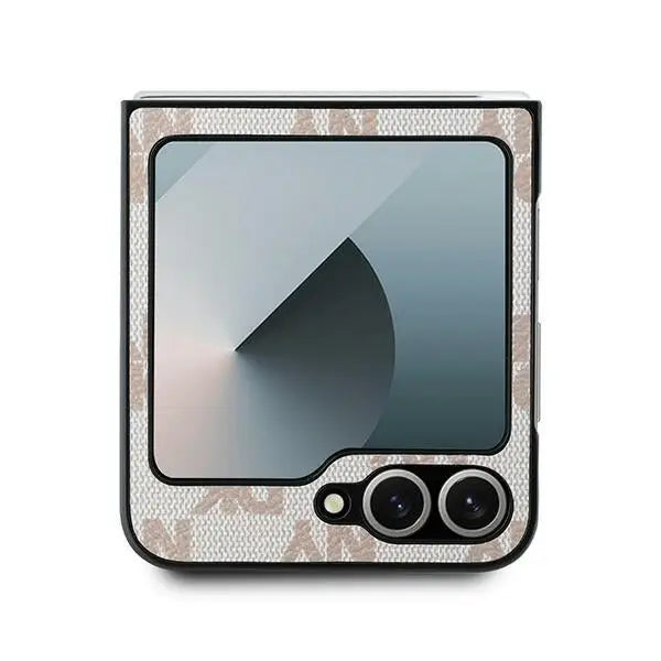 DKNY Checkered Pattern Printed Stripes Case for Samsung Galaxy Z Flip 6 - Pink - Cell phone cases and covers<<<HurtelXML