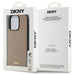 DKNY Grained Metal Logo MagSafe iPhone 15 Pro Max Case - Beige - Cell phone cases and covers<<<HurtelXML