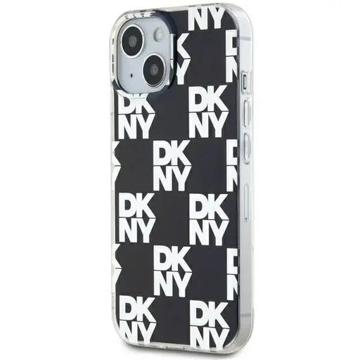 DKNY IML Checkered Mono Pattern case for iPhone 15 / 14 / 13 - black - Cell phone cases and covers<<<HurtelXML