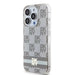 DKNY IML Checkered Mono Pattern & Printed Stripes MagSafe case for iPhone 14 Pro Max - beige - Cell phone cases