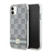 DKNY IML Checkered Mono Pattern & Printed Stripes MagSafe case for iPhone 11 / Xr - beige - Cell phone cases
