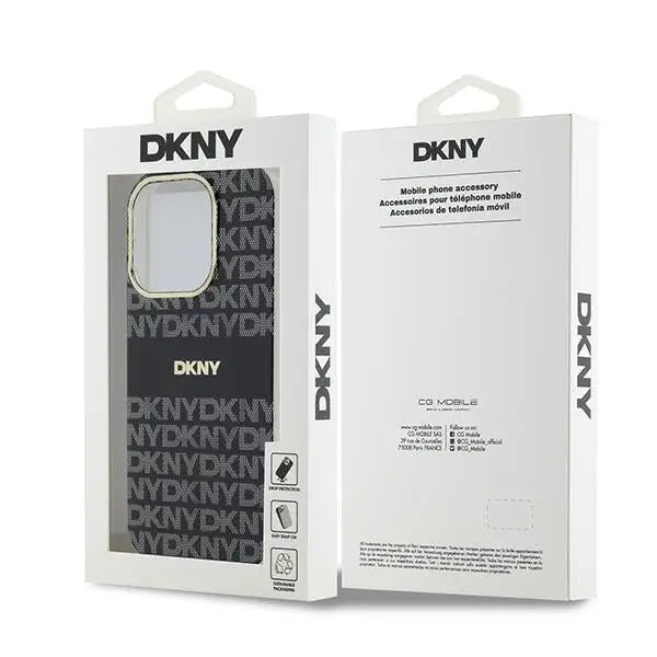 DKNY IML Mono & Stripe MagSafe case for iPhone 14 Pro - black - Cell phone cases and covers<<<HurtelXML
