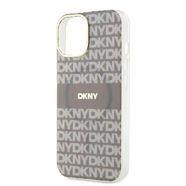 DKNY IML Mono & Stripe MagSafe case for iPhone 15 / 14 / 13 - beige - Cell phone cases and covers<<<HurtelXML