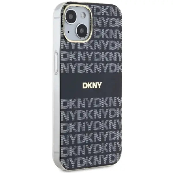 DKNY IML Mono & Stripe MagSafe Case for iPhone 15/14/13 - Black - Cell phone cases and covers<<<HurtelXML