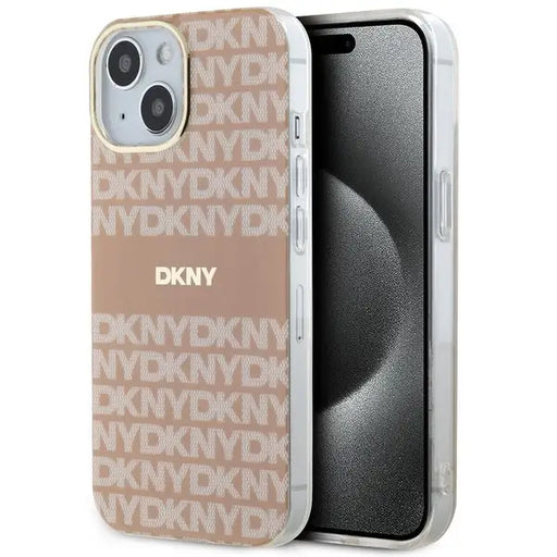 DKNY IML Mono & Stripe MagSafe Case for iPhone 15 Plus / 14 Plus - Pink - Cell phone cases and covers<<<HurtelXML