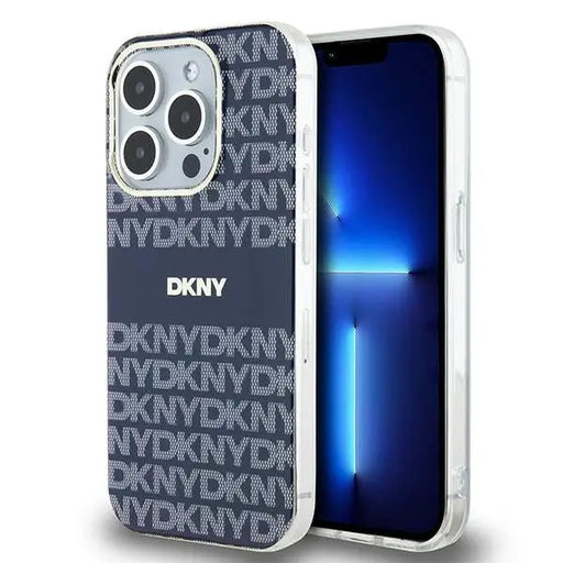 DKNY IML Mono & Stripe MagSafe case for iPhone 15 Pro Max - blue - Cell phone cases and covers<<<HurtelXML