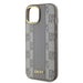 DKNY Leather Checkered Mono Pattern MagSafe iPhone 15 Case - Beige - Cell phone cases and covers<<<HurtelXML