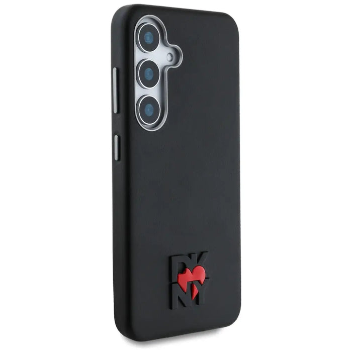 DKNY Leather Heart of NY Case for Samsung Galaxy S25 - Black - Cell phone cases and covers<<<HurtelXML