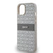 DKNY Leather Mono Stripe & Metal Logo case for iPhone 15 / 14 / 13 - beige - Cell phone cases and covers<<<HurtelXML