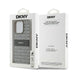 DKNY Leather Mono Stripe & Metal Logo case for iPhone 15 Pro - beige - Cell phone cases and covers<<<HurtelXML