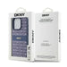 DKNY Leather Mono Stripe & Metal Logo case for iPhone 15 Pro - blue - Cell phone cases and covers<<<HurtelXML