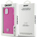 DKNY Leather Pattern Metal Logo MagSafe case for iPhone 15 / 14 / 13 - pink - Cell phone cases and covers<<<HurtelXML