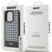 DKNY Leather Printed Pattern Metal Logo MagSafe Case for iPhone 15 Pro - Black - Cell phone cases and covers<<<HurtelXML