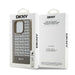 DKNY Leather Printed Pattern Metal Logo MagSafe Case for iPhone 15 Pro - Brown - Cell phone cases and covers<<<HurtelXML
