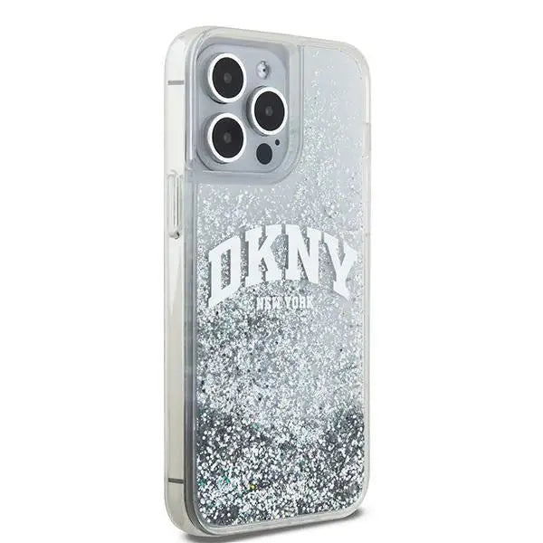 DKNY Liquid Glitter Big Logo case for iPhone 15 Pro Max - white - Cell phone cases and covers<<<HurtelXML